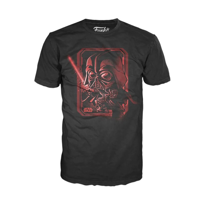 Funko Pop Tee! Movies: Star Wars - Darth Vader Lightsaber - تي شيرت - Size:Large